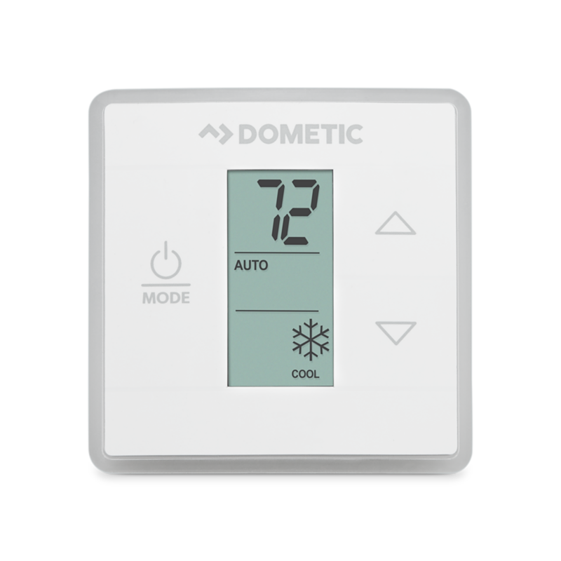 Dometic 3316230.700 Single Zone LCD RV Thermostat – Cool/Furnace – Polar White