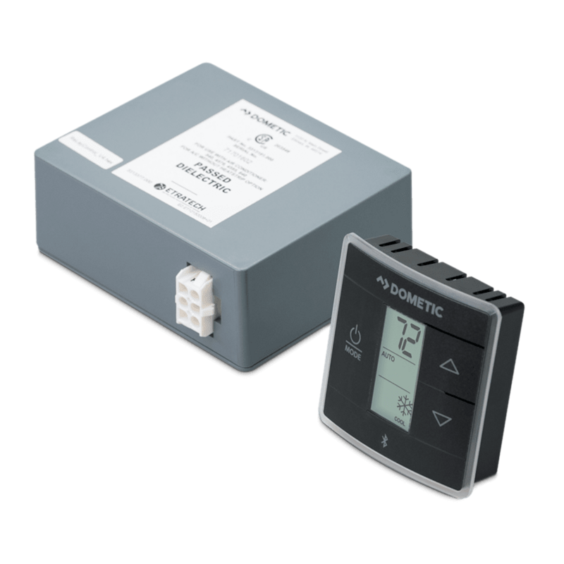 Dometic 3316230.714 Single Zone LCD RV Thermostat – Cool/Furnace – Black