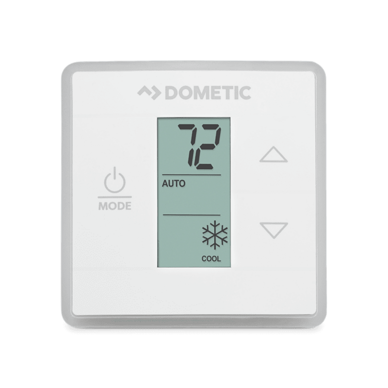 Dometic 3316250.700 Single Zone RV Thermostat – Cool/Furnace/Heat Pump – Polar White