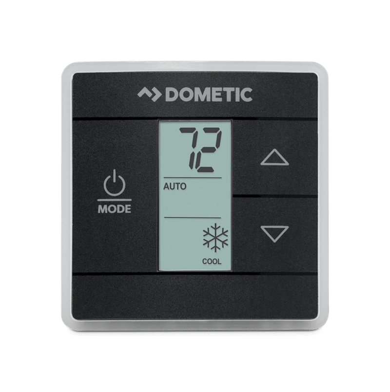 Dometic 3316250.712 Single Zone RV Thermostat – Cool/Furnace/Heat Pump – Black