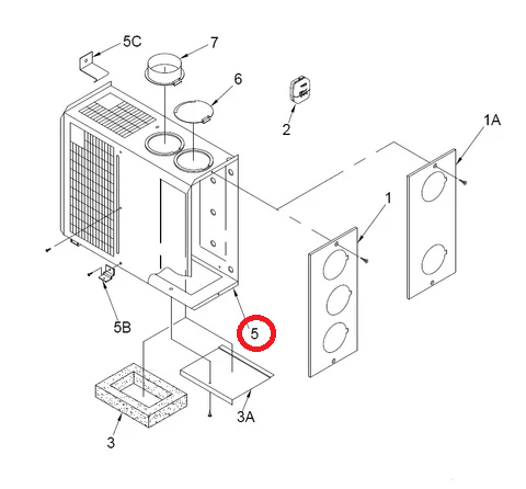 Suburban Furnace Cabinet Assembly – SFV-42Q/42FQ | Part #102439 - Special Order