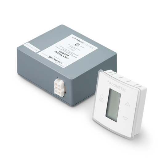 Dometic 3316230.700 Single Zone LCD RV Thermostat – Cool/Furnace – Polar White