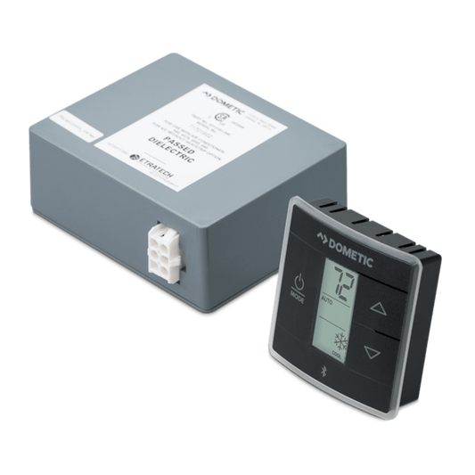 Dometic 3316230.714 Single Zone LCD RV Thermostat – Cool/Furnace – Black
