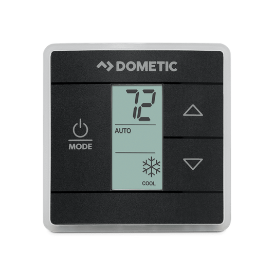 Dometic 3316250.712 Single Zone RV Thermostat – Cool/Furnace/Heat Pump – Black